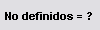 3. No Definidos = ?