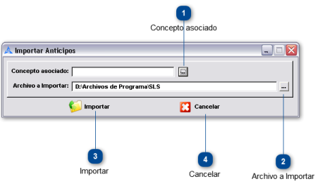 Importación de Anticipos en Lotes