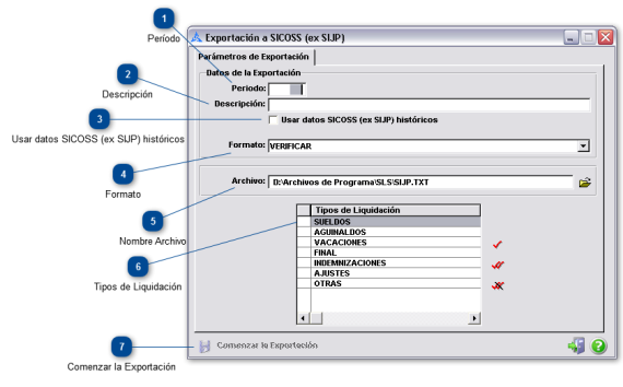 ¿ Cómo Exportar a SICOSS (ex SIJP) 