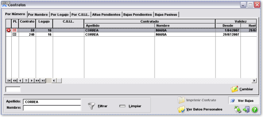 No puedo liquidarle un Ajuste a un Contratado