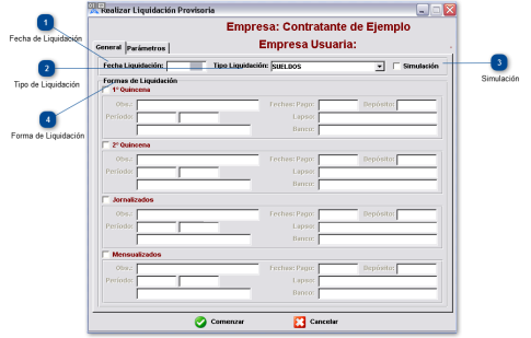 ¿ Cómo hacer una Liquidación Provisoria ?