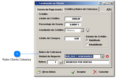 Rubro Cliente Cobranza